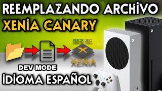 Como cambiar el idioma en xenia canary - Xbox Series x|s (DEV MODE)