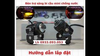 Đèn trợ sáng bi cầu mini chống nước - hướng dẫn lắp đặt