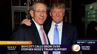 Boycott calls grow over Stephen Ross's Trump support