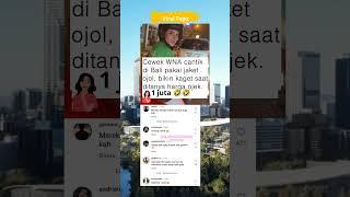 Viral bule cantik pakai jaket ojol #shortsviral #netizen #ojol #grab #feedshorts #masukberanda