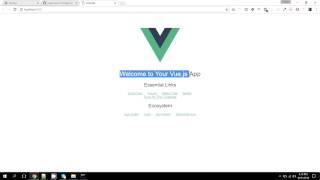 INSTALL and CREATE a Vue.js Project using vue-cli Webpack