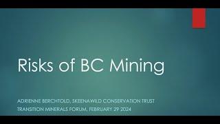 Risks of B.C. Mining