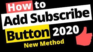  How to Add SUBSCRIBE BUTTON in Youtube Video 2020 -  Youtube Creator Studio !