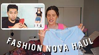 boyfriend picks outfits + try-on haul