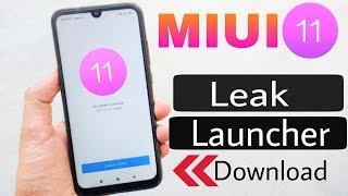 MIUI 11 Leak Launcher DownloadMost  Awaited feature unlocked in any Xiaomi Phone