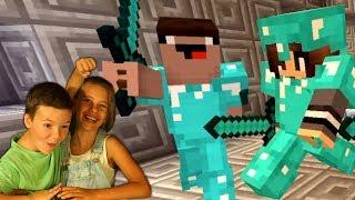KokaPlay with Sister in Minecraft PVP Let's Play