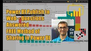 Power BI Publish to Web Questions Answered FREE method of Sharing