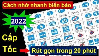 Học tốc hành biển báo 600 câu hỏi - cách nhớ nhanh khi thi làm bài thi/Thầy chiến