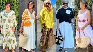 summer dress design 2024 | Timeless Looks for All Elegant Ladies Over 40, 50-60-70