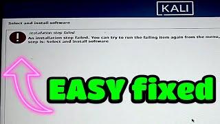 Kali Linux Troubleshooting: Fixing the ‘Installation Step Failed’ Error