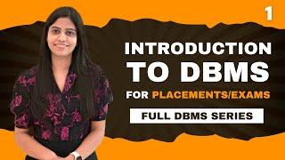 Day 1: Introduction to DBMS | Learn DBMS in 8 Days | Boost Your Job & Placement Prospects