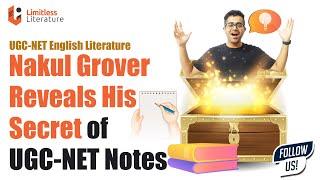 Limitless Literature Study Material UGC NET English Review | Nakul Reveals Secret of English Notes