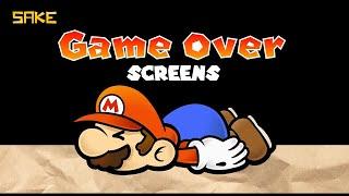 Paper Mario | All Game Over screens (2001-2016)