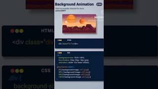 Background image animation #coding #html #css #javascript