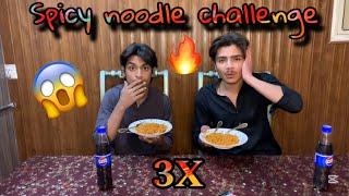 Spicy noodle challenge  | bura hal ho gaya  | viral vicky vlogs