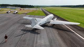 Alone in a DC-3!  Actual In Flight Footage!