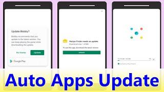 Android app update using core update technique | Auto apps Update Notification