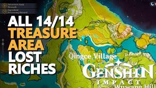 All Treasure Area Lost Riches Genshin Impact 14/14