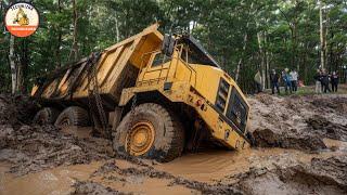 Risky Logging Truck Adventures, Dangerous Terrain and Dramatic Rescues #63