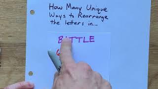 How Many Ways to rearrange BATTLE