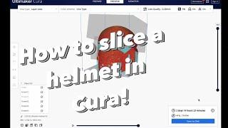 How to slice a full helmet in Cura! #starwars #3dprinting