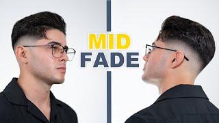 PERFECT MID SKIN FADE HAIRCUT TUTORIAL!