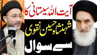 Ayatollah Sistani Ka Shahenshah Hussain Naqvi Sy Sawal..? | Maulana Shahenshah Hussain Naqvi