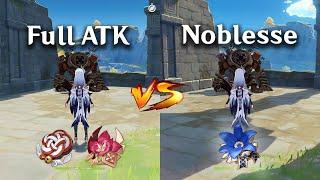 Best Artifacts for Shenhe!! Full ATK Build vs Noblesse!! which is the best? Gameplay COMPARISON!!!