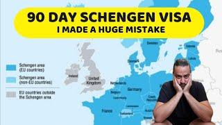 The SCHENGEN 90 day Visa rule (Sort of) explained - I made a HUGE mistake!!