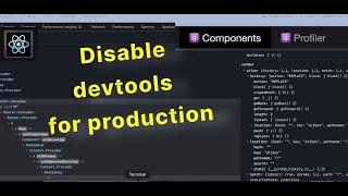 React | How to Disable devtools in Production