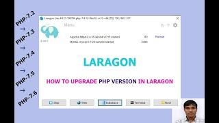 How to upgrade PHP version in laragon