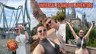 ISLANDS OF ADVENTURE UNIVERSAL ORLANDO! Day 8! Visiting a new THEMEPARK!