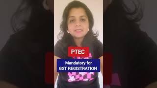 PTEC mandatory for GST Registration. How to apply PTEC. #gst #capratibhas #gstregistration