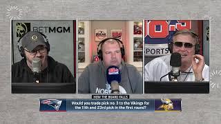 The Patriots may want to consider trading down with Vikings - 3-15-24 Zolak & Bertrand