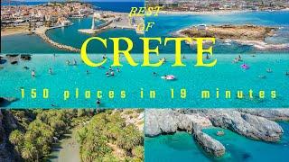 GREECE CRETE travel guide beaches gorges monasteries holiday resorts villages drone 4K