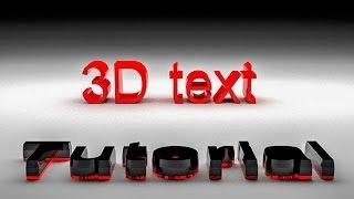 3ds Max creating 3D TEXT basic tutorial
