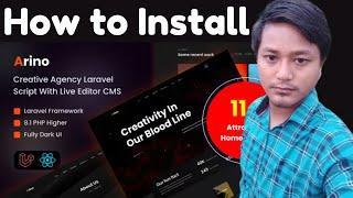 How to Install Arino - Creative Agency Laravel Script With Live Editor CMS