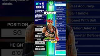 NBA 2K25 Best Builds Guide: Iverson 6’0 Shooting Guard Build Template #nba2k25 #2k25 #2k