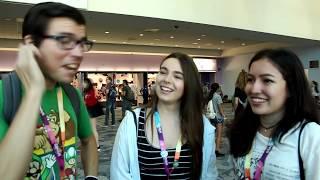 Elle and Tori from the React channel at vidcon 2017 with AGGETV!!!!!