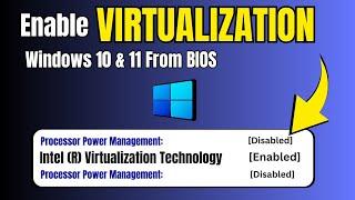 How to Enable Virtualization in Windows 10/11 (From BIOS) 2024 - Intel & AMD