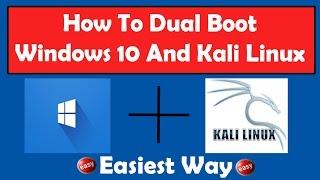 How to Dual Boot Windows 10 and Kali Linux 2016.2 | Step By Step Explained | Easiest Way