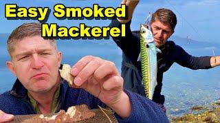 How To | Catch and Cook Mackerel On The Shore Using a Cheap DIY Smoker |SEA FISHING UK