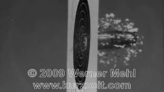 Полет пули в замедленной съемке 1 млн. кадров в секунду
