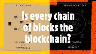 Blockchain VS DLT - Is every chain of blocks the blockchain?