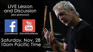 Dave Weckl LIVE Lesson/Q&A (FREE)