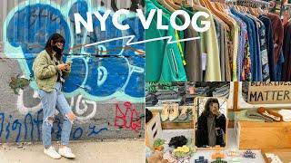 NYC VLOG - fave food, thrifting + more in east village, bushwick + williamsburg