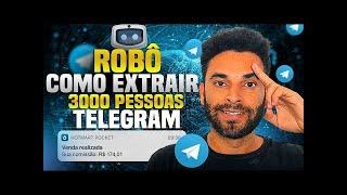 O MELHOR Extrator De Membros Para Telegram EXTRAIR Mais de 3 000 mil CONTATOS TELEGRAM