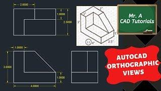 AutoCAD Orthographic Projection