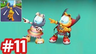 Garfield Rush - Gameplay Walkthrough - Part 11 Great Wall Unlock Dress & Vampire iOS/Android