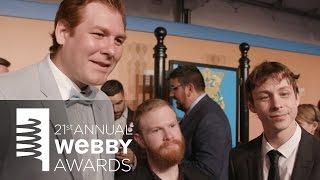 Henry Zebrowski, Ben Kissel and Marcus Parks on the Red Carpet at the 21st Annual Webby Awards